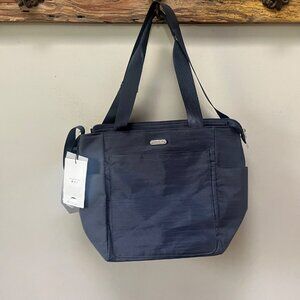 NEW Baggallini Get Carried Away Navy Tote With Adjustable Straps & Multiple Pock